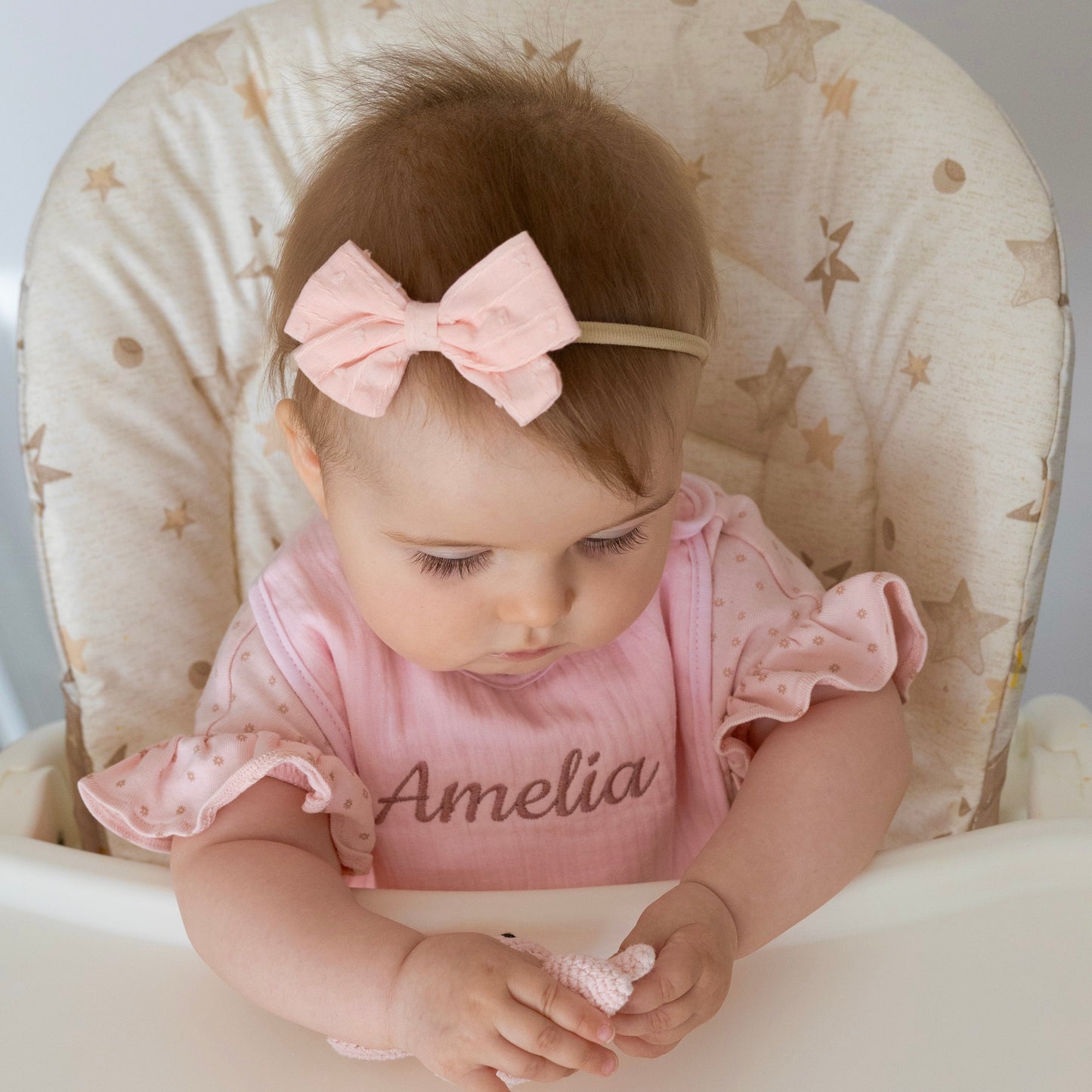 Personalised Embroidered Baby Bib | 100% Cotton Muslin Bib