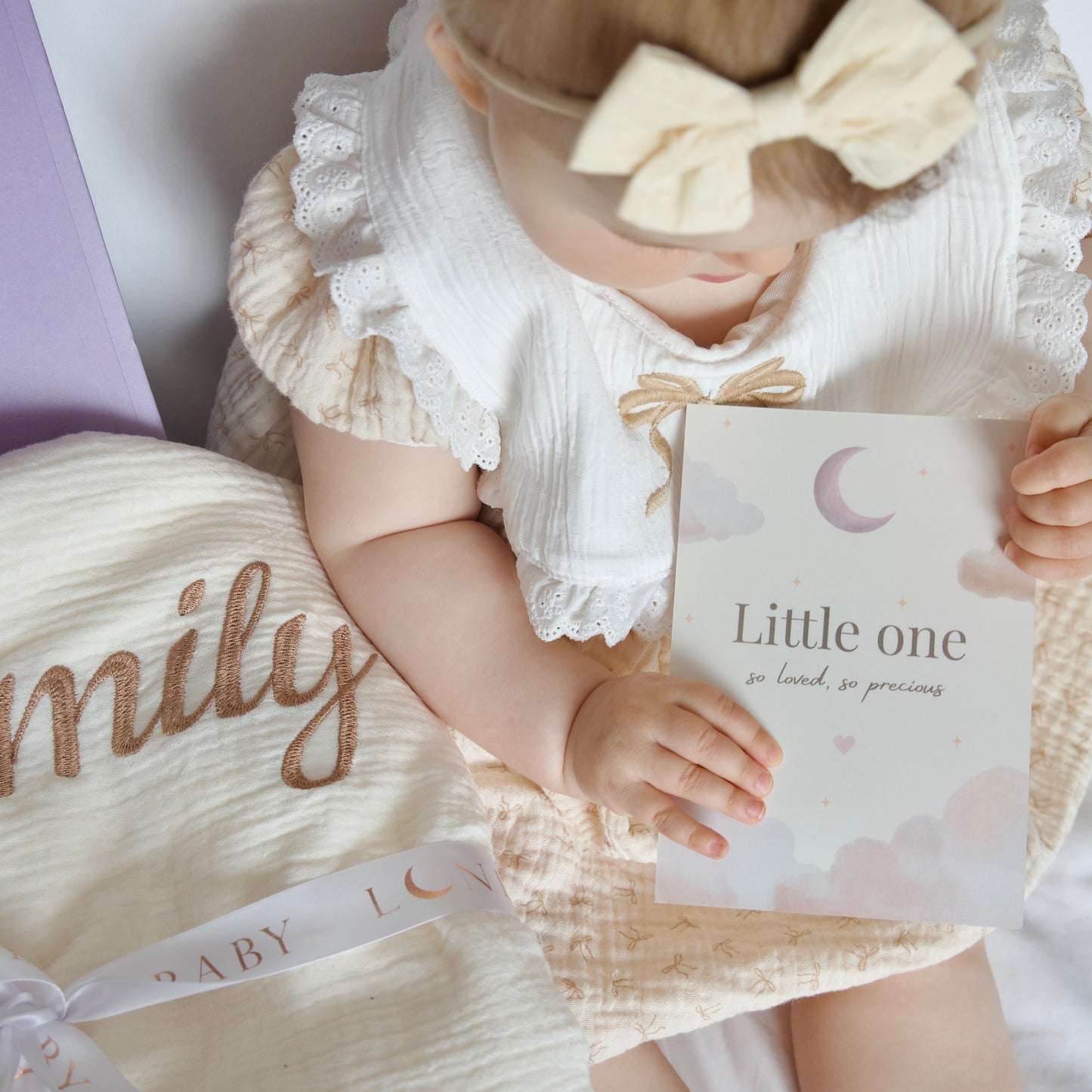 Luxury Personalised Bunny & Muslin Gift Set
