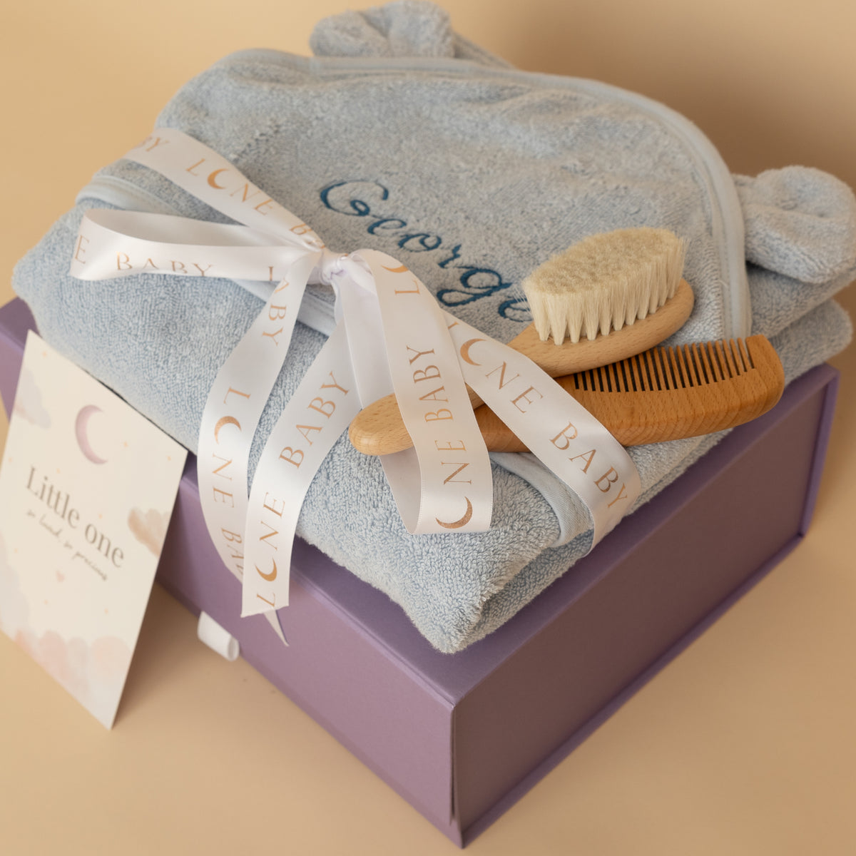 Personalised Hooded Towel Gift Set