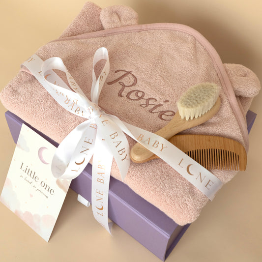 Personalised Hooded Towel Gift Set