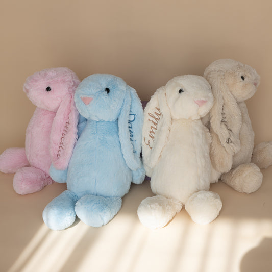Personalised Bunny Soft Toy | Luxury Baby Gift