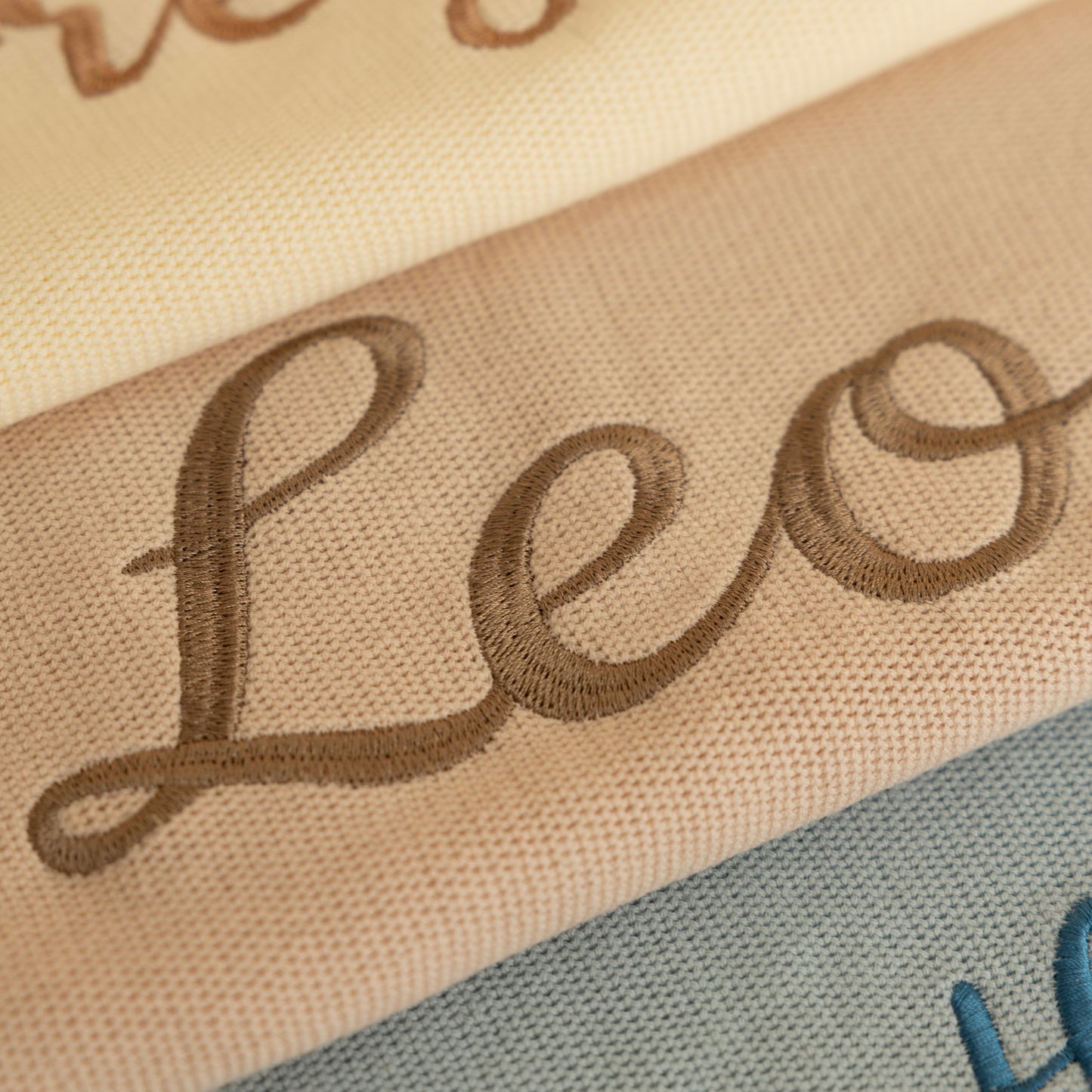 Personalised Knitted Cotton Baby Blanket